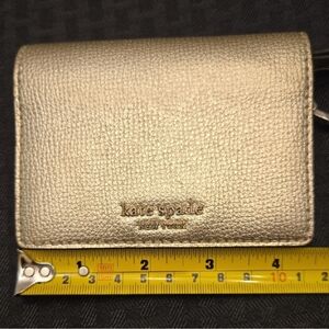 Kate Spade Gold Textured Wallet/Key Holder